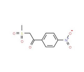 2-(Methylsulfonyl)-1-(4-nitrophenyl)-1-ethanone - chemical structure image