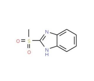 2-(methylsulfonyl)-1H-benzimidazole (CAS 57159-81-6) - chemical structure image