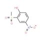 2-(Methylsulfonyl)-4-nitrophenol - chemical structure image