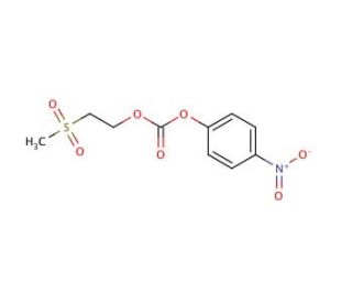 2-(Methylsulfonyl)ethyl 4-nitrophenyl carbonate (CAS 53298-30-9) - chemical structure image