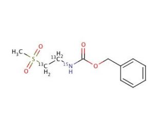 [2-(Methylsulfonyl)ethyl]carbamic Acid-13C2,15N Benzyl Ester - chemical structure image