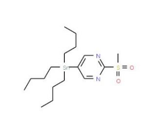2-(Methylsulphonyl)-5-(tributylstannyl)pyrimidine (CAS 122476-85-1) - chemical structure image