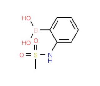 2-(Methylsulphonylamino)benzeneboronic acid (CAS 756520-78-2) - chemical structure image