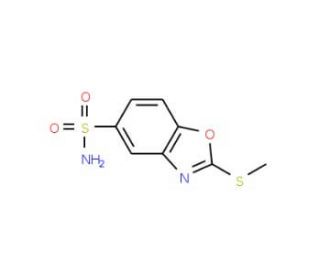 2-(Methylthio)-1,3-benzoxazole-5-sulfonamide - chemical structure image