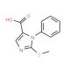 2-(methylthio)-1-phenyl-1H-imidazole-5-carboxylic acid - chemical structure image