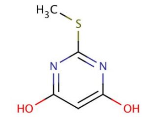 2-(Methylthio)-4,6-pyrimidinediol (CAS 1979-98-2) - chemical structure image