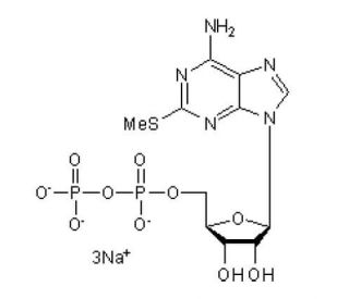 2-Methylthio-ADP trisodium salt (CAS 475193-31-8) - chemical structure image