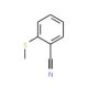 2-(methylthio)benzonitrile (CAS 6609-54-7) - chemical structure image