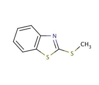 2-(Methylthio)benzothiazole (CAS 615-22-5) - chemical structure image