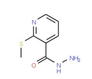2-(Methylthio)nicotinic acid hydrazide (CAS 232926-33-9) - chemical structure image