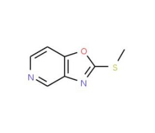 2-(Methylthio)oxazolo[5,4-c]pyridine (CAS 169205-96-3) - chemical structure image
