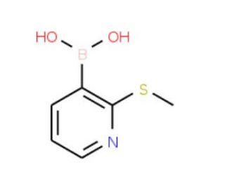 2-(Methylthio)pyridine-3-boronic acid (CAS 1072944-21-8) - chemical structure image