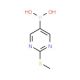 2-(Methylthio)pyrimidine-5-boronic acid (CAS 348098-29-3) - chemical structure image