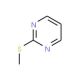 2-(Methylthio)pyrimidine (CAS 823-09-6) - chemical structure image