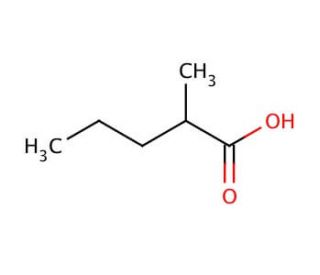 2-Methylvaleric acid (CAS 97-61-0) - chemical structure image