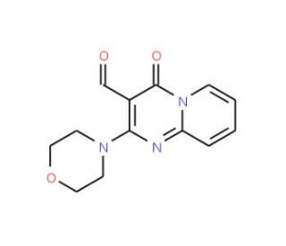 2-morpholin-4-yl-4-oxo-4H-pyrido[1,2-a]pyrimidine-3-carbaldehyde (CAS 302326-01-8) - chemical structure image