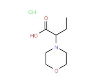 2-Morpholin-4-yl-butyric acid hydrochloride - chemical structure image
