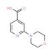 2-(Morpholin-4-yl)pyridine-4-carboxylic acid (CAS 295349-64-3) - chemical structure image