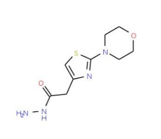 (2-Morpholin-4-yl-thiazol-4-yl)-acetic acid hydrazide - chemical structure image
