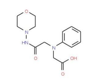 [[2-(Morpholin-4-ylamino)-2-oxoethyl](phenyl)-amino]acetic acid - chemical structure image