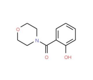 2-(morpholin-4-ylcarbonyl)phenol (CAS 3202-84-4) - chemical structure image