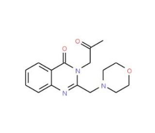 2-(morpholin-4-ylmethyl)-3-(2-oxopropyl)quinazolin-4(3H)-one - chemical structure image
