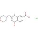 2-(morpholin-4-ylmethyl)-4-oxo-3,4-dihydroquinazoline-7-carboxylic acid hydrochloride - chemical structure image