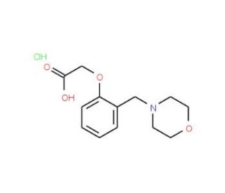 [2-(Morpholin-4-ylmethyl)phenoxy]-acetic acid hydrochloride - chemical structure image