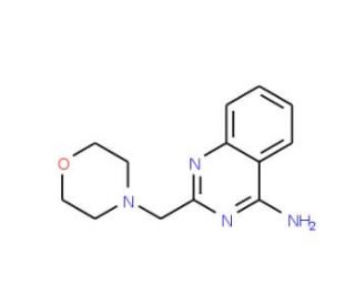 2-(morpholin-4-ylmethyl)quinazolin-4-amine - chemical structure image