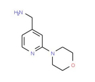 (2-morpholin-4-ylpyridin-4-yl)methylamine (CAS 864068-88-2) - chemical structure image
