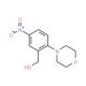 (2-Morpholino-5-nitrophenyl)methanol - chemical structure image