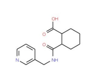2-(N-(3-Pyridylmethyl)carbamoyl)cyclohexane-carboxylic acid - chemical structure image