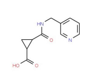 2-(N-(3-Pyridylmethyl)carbamoyl)cyclopropane-carboxylic acid - chemical structure image