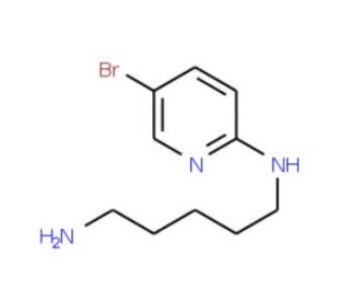 2-N-(5-Aminopentyl)-amino-5-bromopyridine (CAS 199522-81-1) - chemical structure image