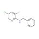 2-(N-Benzylamino)-5-chloro-3-fluoropyridine (CAS 1020253-20-6) - chemical structure image