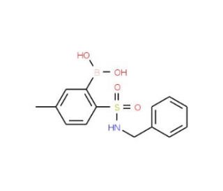 2-(N-Benzylsulfamoyl)-5-methylphenylboronic acid (CAS 1072946-63-4) - chemical structure image