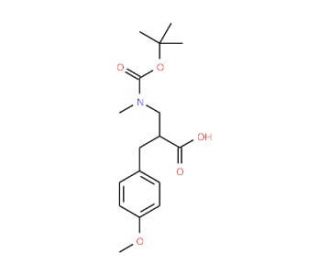 2-N-Boc-3-(4-Methoxy-phenyl)-2-methylaminomethyl-propionic acid (CAS 886364-75-6) - chemical structure image
