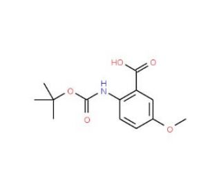 2-N-Boc-amino-5-methoxybenzoic acid (CAS 262614-64-2) - chemical structure image