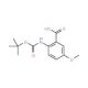 2-N-Boc-amino-5-methoxybenzoic acid (CAS 262614-64-2) - chemical structure image
