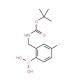 2-(N-Boc-aminomethyl)-4-fluorophenylboronic acid (CAS 850568-64-8) - chemical structure image