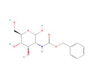 2-N-Carbobenzyloxy-2-deoxy-D-glucosamine (CAS 16684-31-4) - chemical structure image