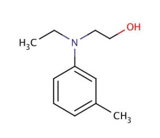 2-(N-Ethyl-N-m-toluidino)ethanol (CAS 91-88-3) - chemical structure image