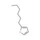 2-n-Hexylfuran (CAS 3777-70-6) - chemical structure image