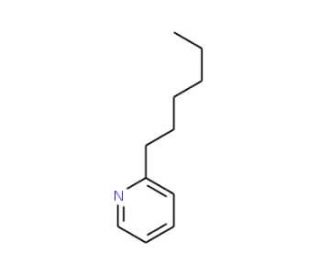 2-n-Hexylpyridine (CAS 1129-69-7) - chemical structure image