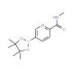 2-(N-Methylaminocarbonyl)-5-pyridineboronic acid pincol ester (CAS 945863-21-8) - chemical structure image