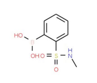 2-(N-Methylsulfamoyl)phenylboronic acid (CAS 956283-09-3) - chemical structure image
