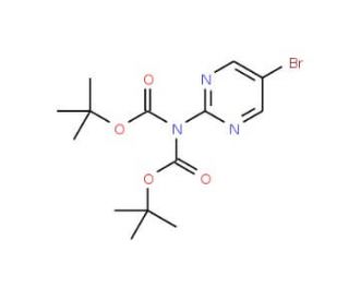 2-(N,N-BisBOC-Amino)-5-bromopyrimidine (CAS 209959-33-1) - chemical structure image