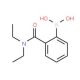 2-(N,N-Diethylaminocarbonyl)phenylboronic acid (CAS 129112-21-6) - chemical structure image