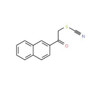 2-Naphth-2-yl-2-oxoethyl thiocyanate (CAS 19339-62-9) - chemical structure image