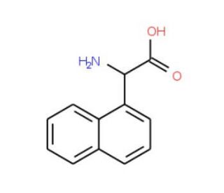 2-(naphthalen-1-yl)-DL-glycine (CAS 97611-60-4) - chemical structure image